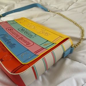 LOUNGEFLY Disney Princess Classic Stories Storybook Books Crossbody